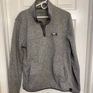L.L. Bean - M Tall - Men's Sweater Fleece Pullover Jacket Charcoal Gray 502793
